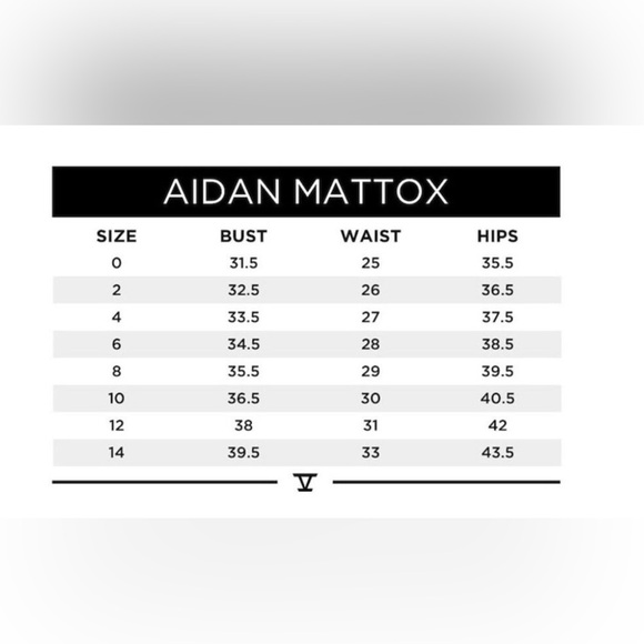 Aidan Mattox black designer dress